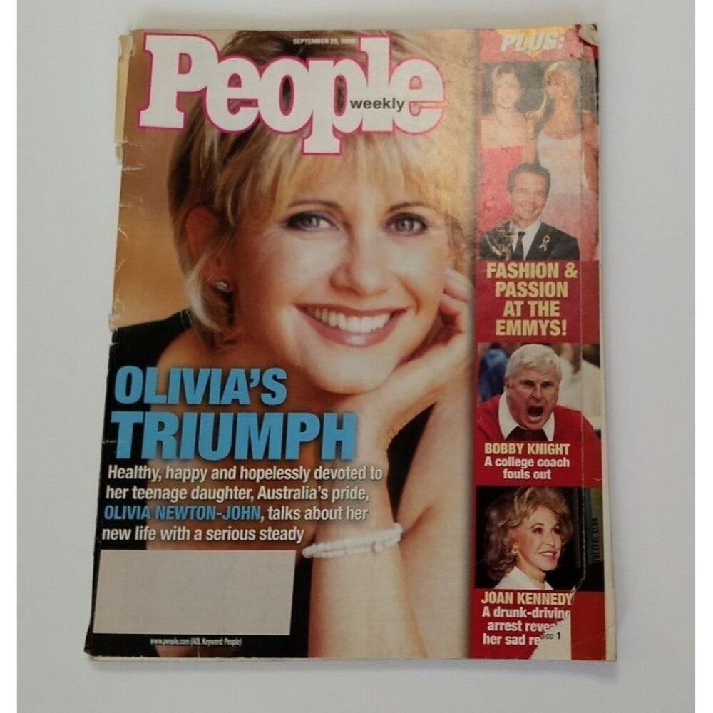 Vintage People Magazine September 25 2000 Olivia Newton-John Britney Spears